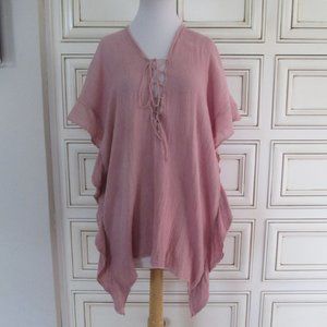 Jen's Pirate Booty Mauve Kaftan Tunic Dress Top